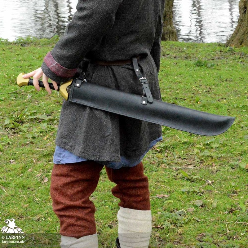 Huntsman Short Sword Scabbard - Full - Black