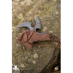 Black Shuriken Holder - Brown