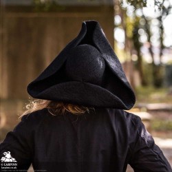 Woollen Tricorn Hat - Black