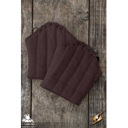 Medieval Warrior Gambeson Sleeves - Short - Brown