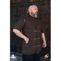 Medieval Warrior Gambeson Sleeves - Short - Brown