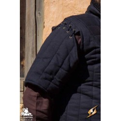 Medieval Warrior Gambeson Sleeves - Short - Black