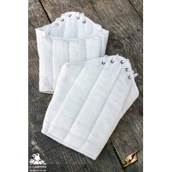 Medieval Warrior Gambeson Sleeves - Short - White