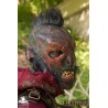 Carnal Orc Mask with Hair - Red