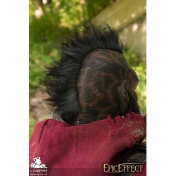 Carnal Orc Mask with Hair - Red