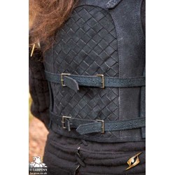 Ranger Leather LARP Armour - Suede - Black
