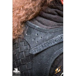 Ranger Leather LARP Armour - Suede - Black