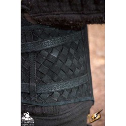 Ranger Leather LARP Armour - Suede - Black