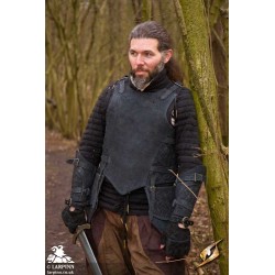 Ranger Leather LARP Armour - Suede - Black