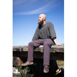 Arvid Trousers - Burgundy Grey