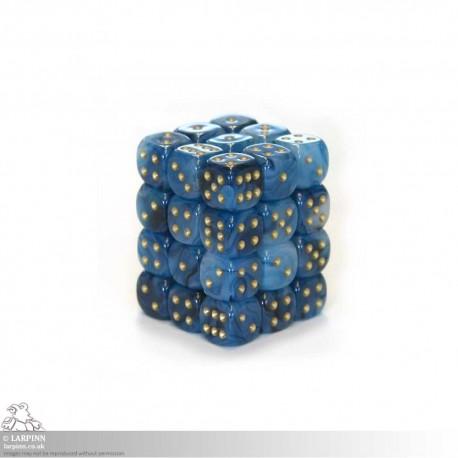 Dice Block - 36 Phantom Teal/Gold - Six Sided D6