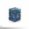 Dice Block - 36 Phantom Teal/Gold - Six Sided D6