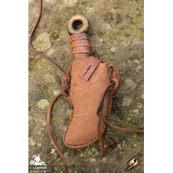 Skinner Throwing Dagger and Holder - Brown