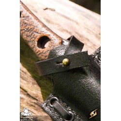 Thrust Throwing Knife and Holder - Black