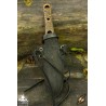 Thrust Throwing Knife and Holder - Black