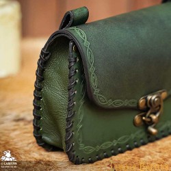 Sylleth Leather Belt Pouch - Green