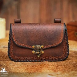 Sylleth Leather Belt Pouch - Brown