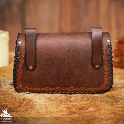 Sylleth Leather Belt Pouch - Brown