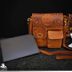 Vegvisir Leather Shoulder Bag