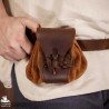 Lazarus Leather Coin Pouch - Brown
