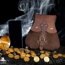 Kalia Leather Belt Pouch - Brown