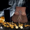 Kalia Leather Belt Pouch - Brown