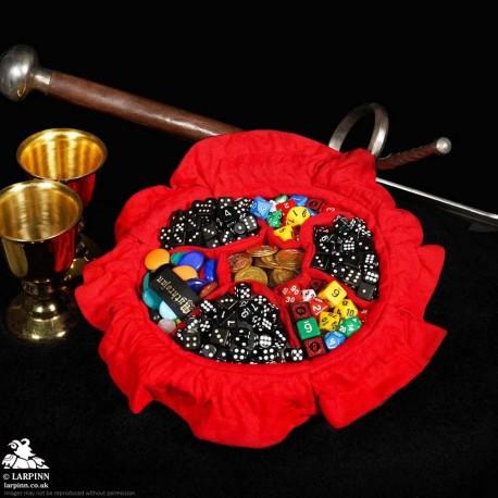 Dice Bag - Black & Red