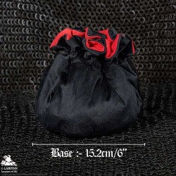 Dice Bag - Black & Red