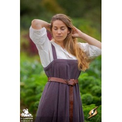 Frida Dress - Burgundy Grey