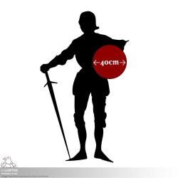 Steel Buckler - 16IN - LARP