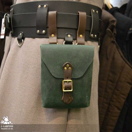 Corym A6 Leather Pouch - Green