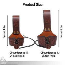 Celtic Drinking Horn Holder - Brown - Standard