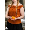 Adele Sleeveless Medieval Blouse - Orange
