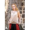 Adele Sleeveless Medieval Blouse - Cream