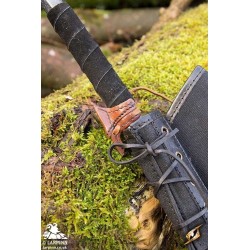 LARP Weapon Scabbard Hook - Elven - Brown