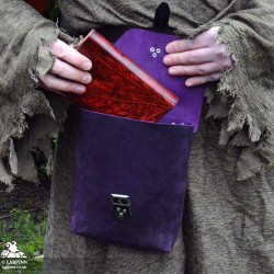 Corym A5 Leather Pouch - Purple