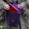 Corym A5 Leather Pouch - Purple