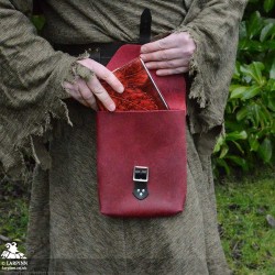Corym A5 Leather Pouch - Red