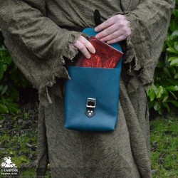 Corym A5 Leather Pouch - Teal