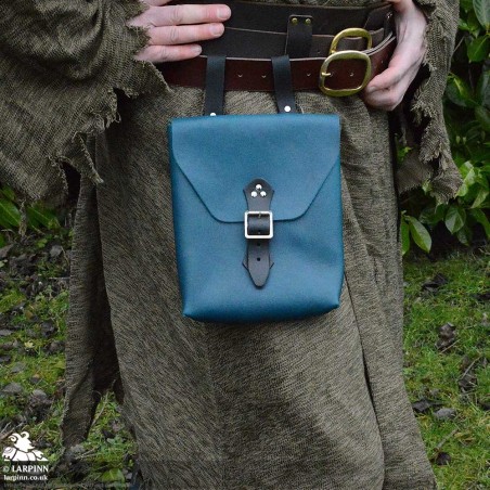 Corym A5 Leather Pouch - Teal