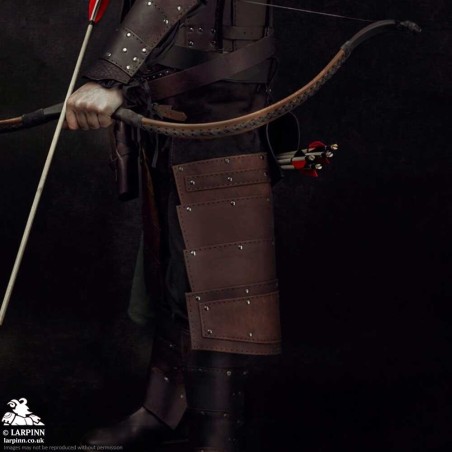 Ulric Upper Leg Armour - Brown Leather