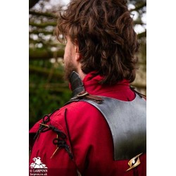 Landsknecht Gorget - Dark Metal Plate Armour