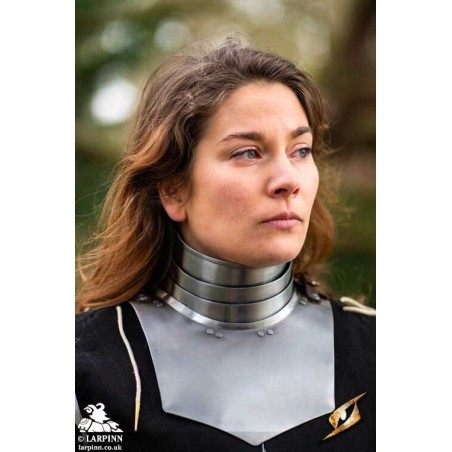 Landsknecht Gorget - Plain Steel Plate Armour
