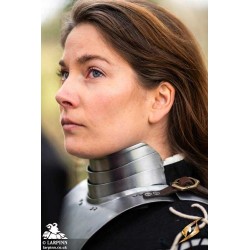 Landsknecht Gorget - Plain Steel Plate Armour