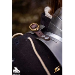 Landsknecht Gorget - Plain Steel Plate Armour
