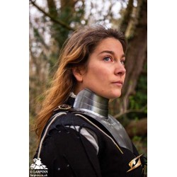 Landsknecht Gorget - Plain Steel Plate Armour