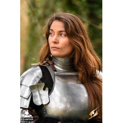 Landsknecht Gorget - Plain Steel Plate Armour