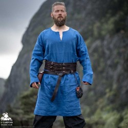 Halvar Linen Tunic - Blue