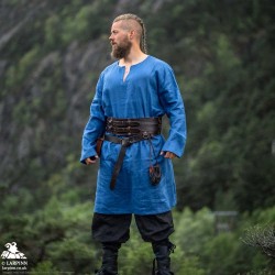 Halvar Linen Tunic - Blue