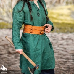 Halvar Linen Tunic - Green